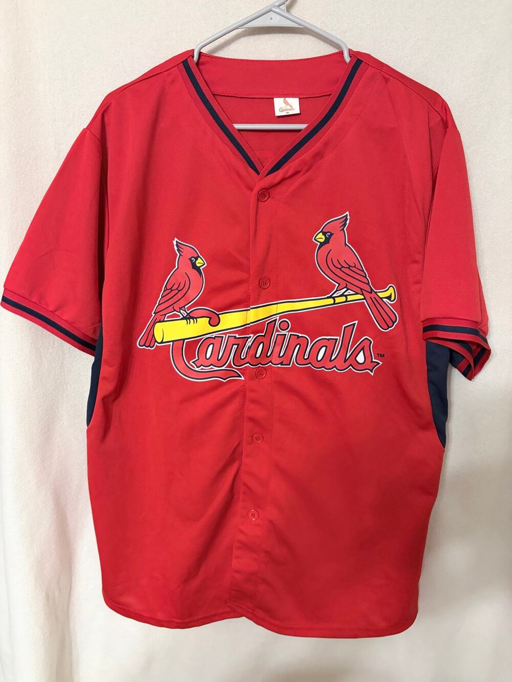 St. Louis Cardinals Red Button Up Baseball Jersey